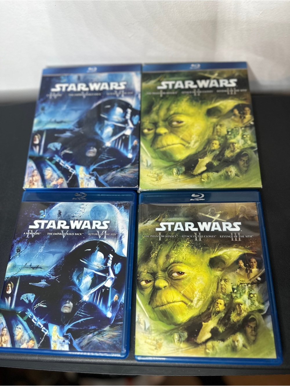 Star Wars Blu-ray Bundle Episodes I-VI Complete Saga 6 Movies 2 Box Sets